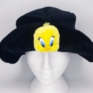 90s Vintage Tweety Bird Fuzzy Bucket Hat Kids Youth